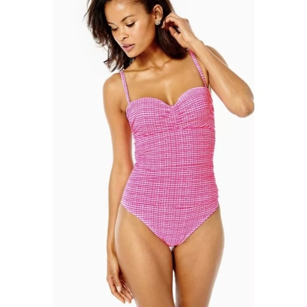 Lilly Pulitzer Pink Isle Layne One Piece Swimsuit Size 14 NWT